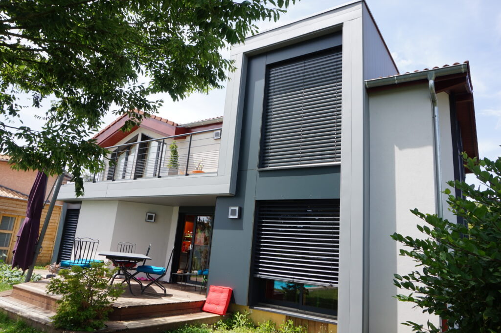 Extension en ossature bois moderne