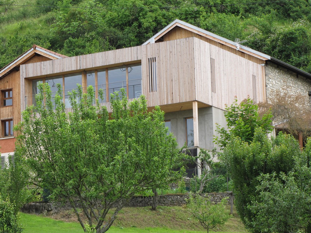 Maison en ossature bois.