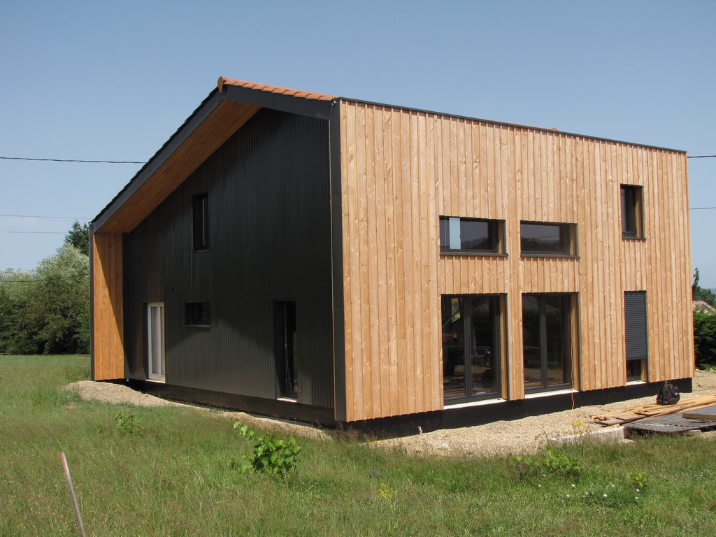 Maison en ossature bois.