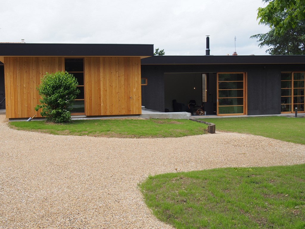 Habitation contemporaine ossature bois
